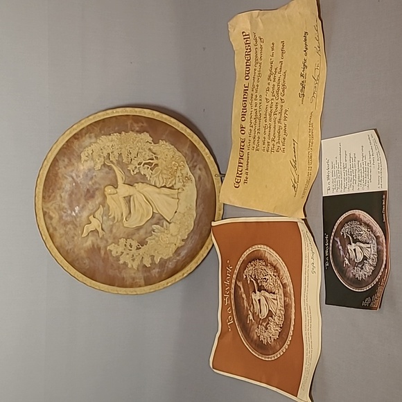 1979 Incolay Stone Cameo "to a skylark" Gayle Bright Appleby Limited Edition - Picture 2 of 15